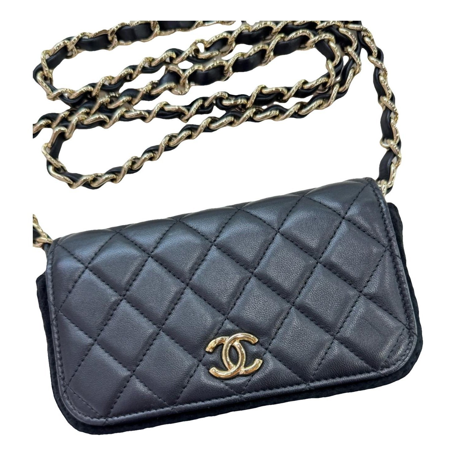 Wallet On Chain Timeless/Classique leather handbag
