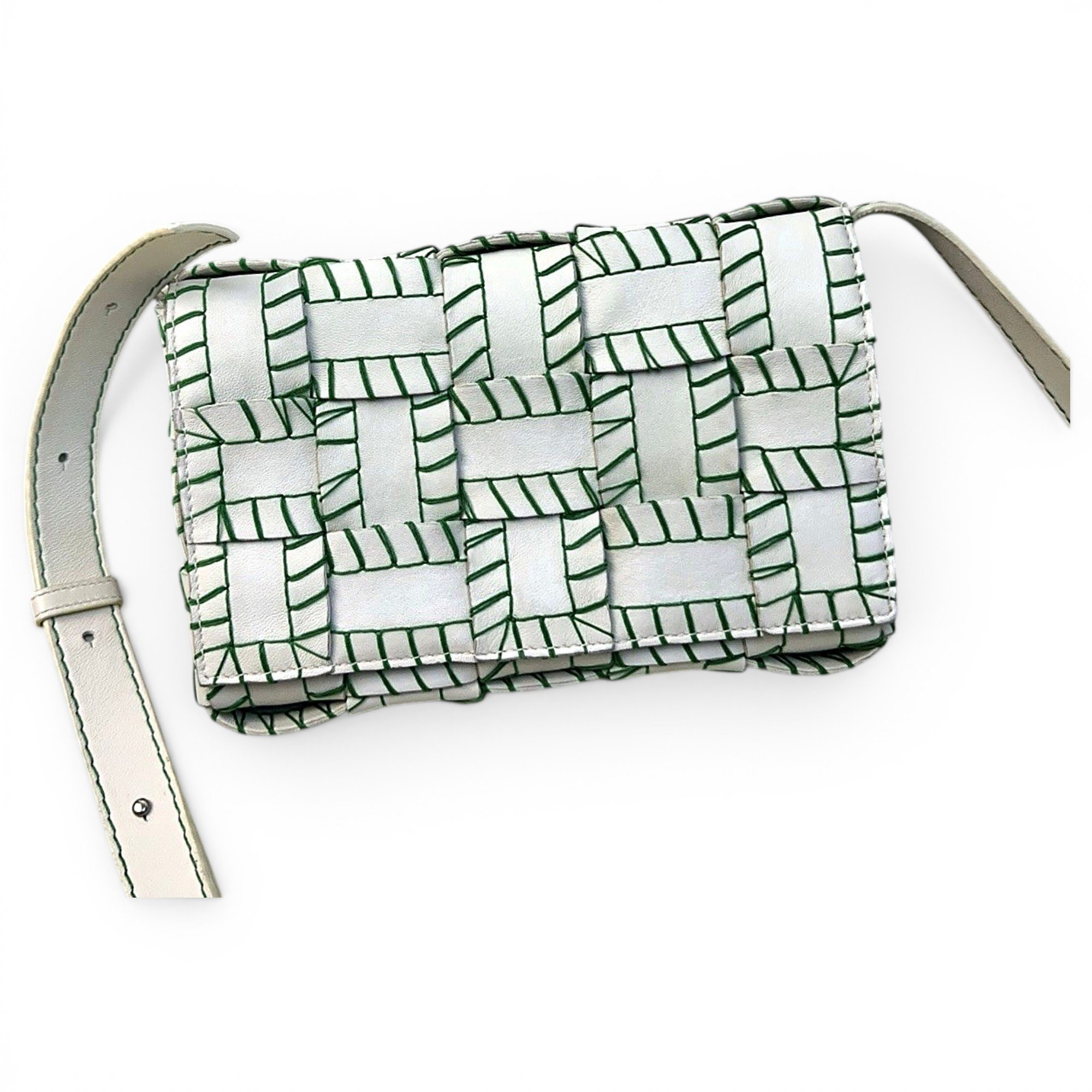 Cassette leather handbag