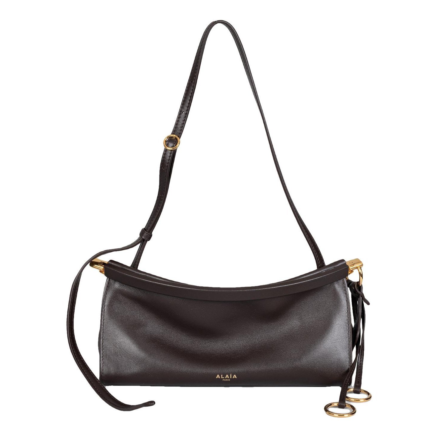 Le Click East West leather handbag