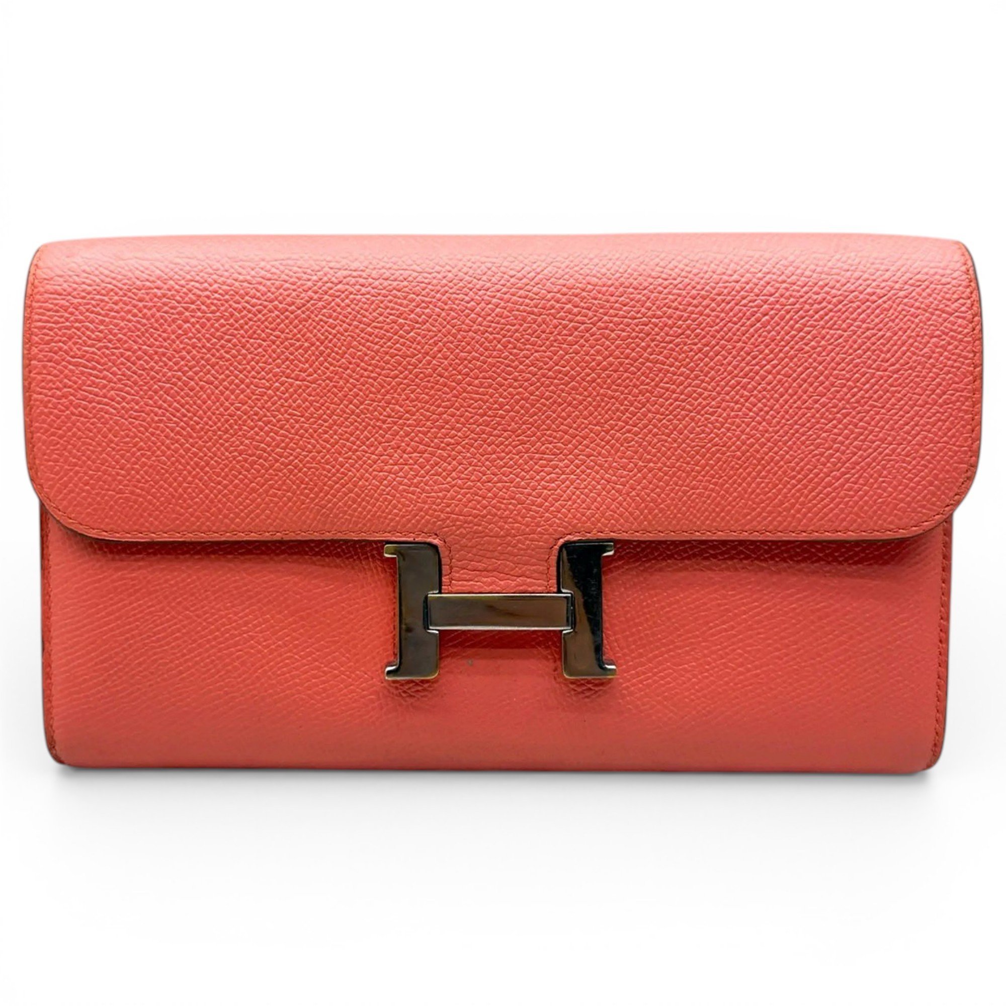 Constance leather clutch bag