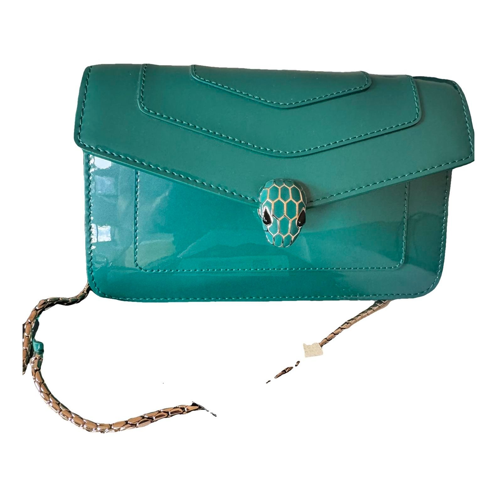 Serpenti patent leather handbag