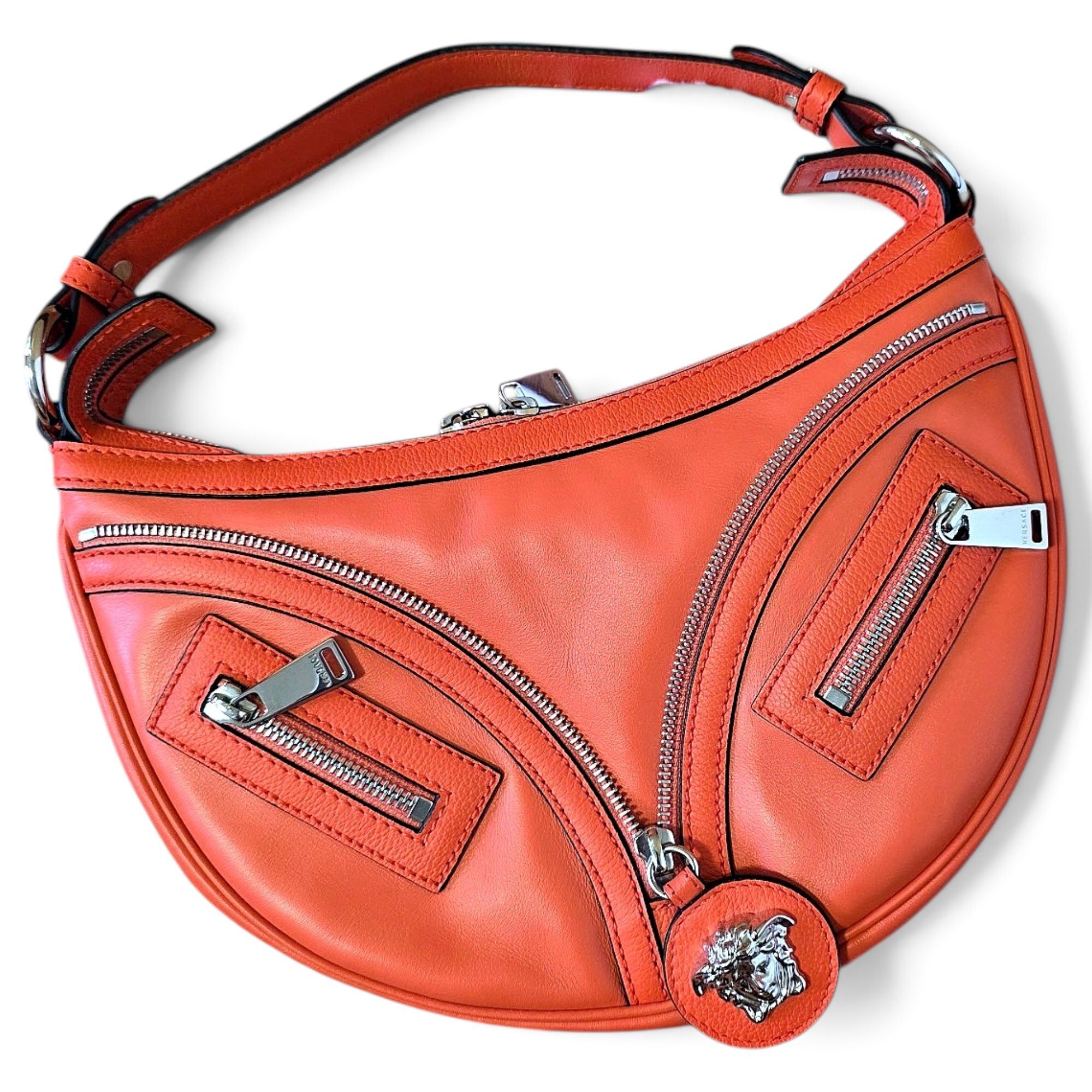 La Medusa leather handbag