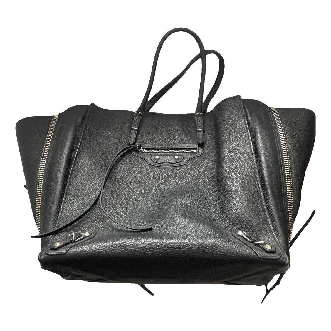 Papier leather handbag