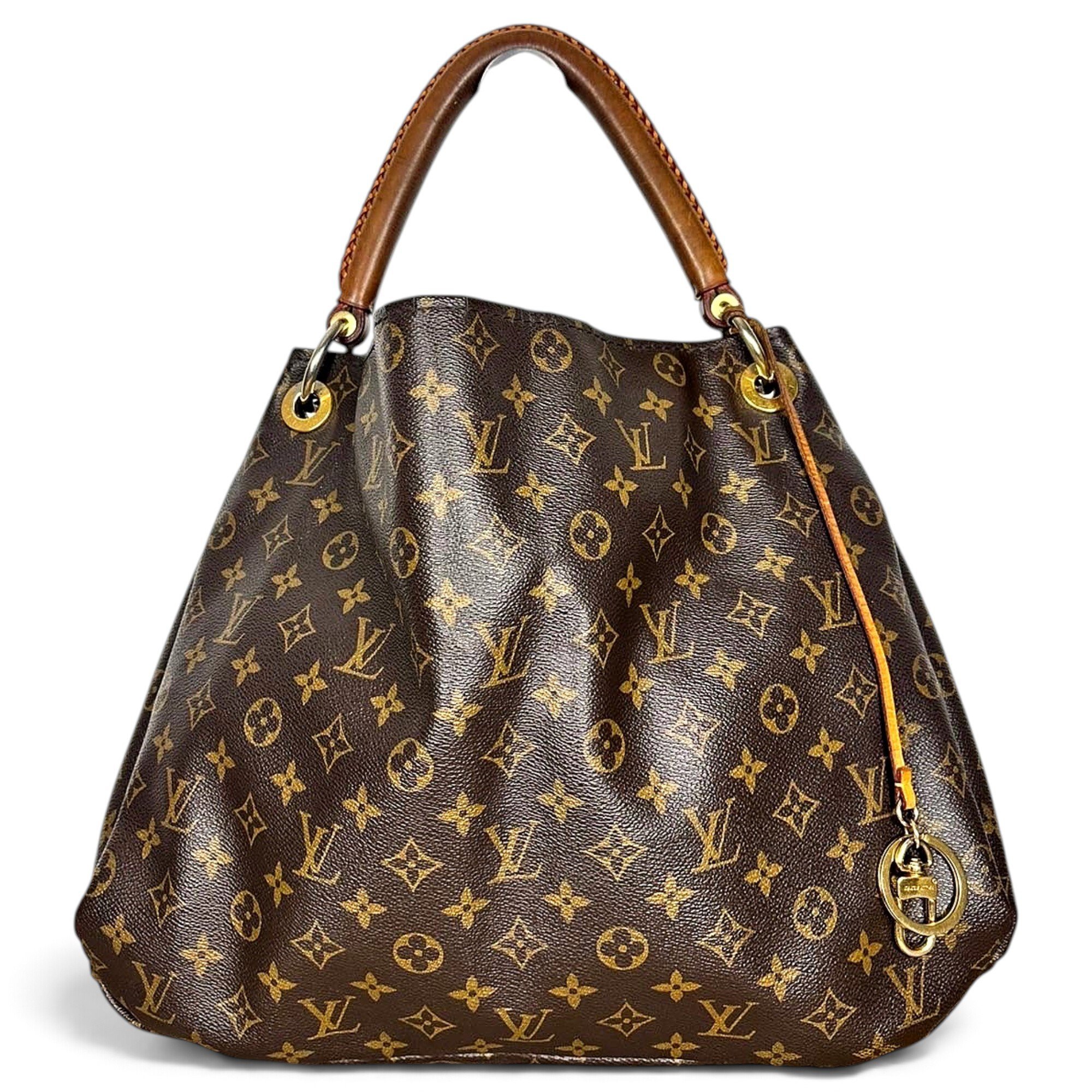 Artsy leather tote