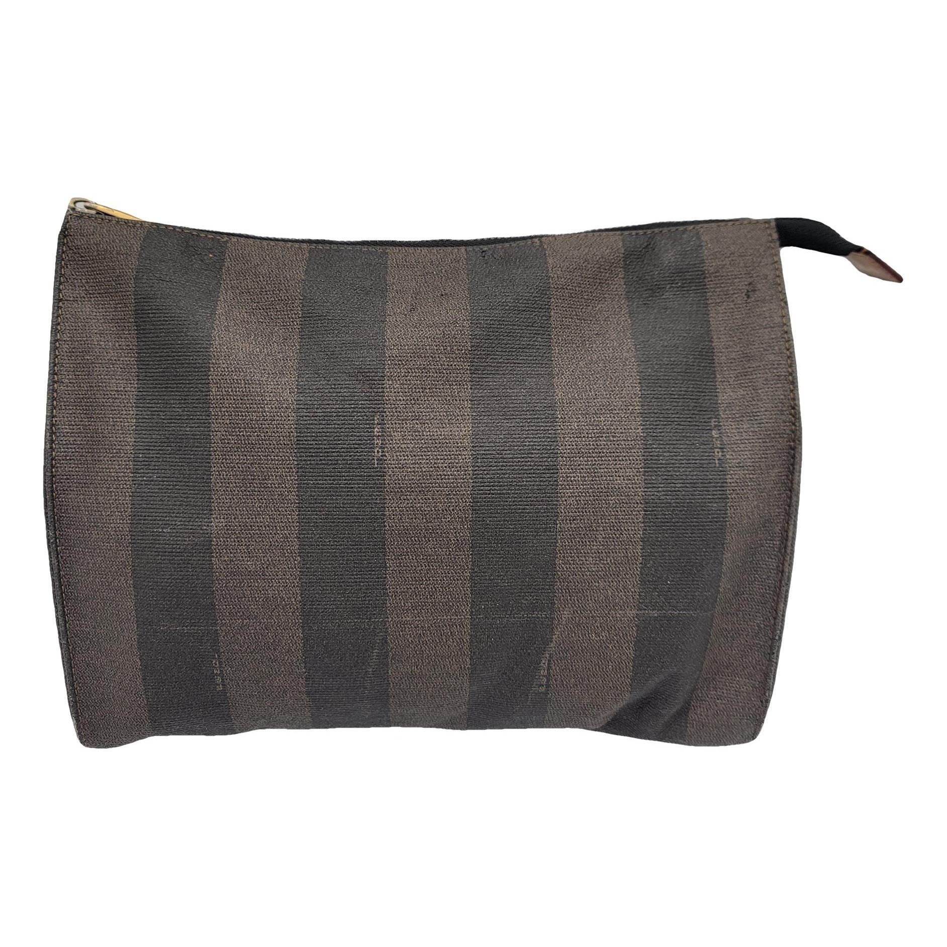 Leather clutch bag