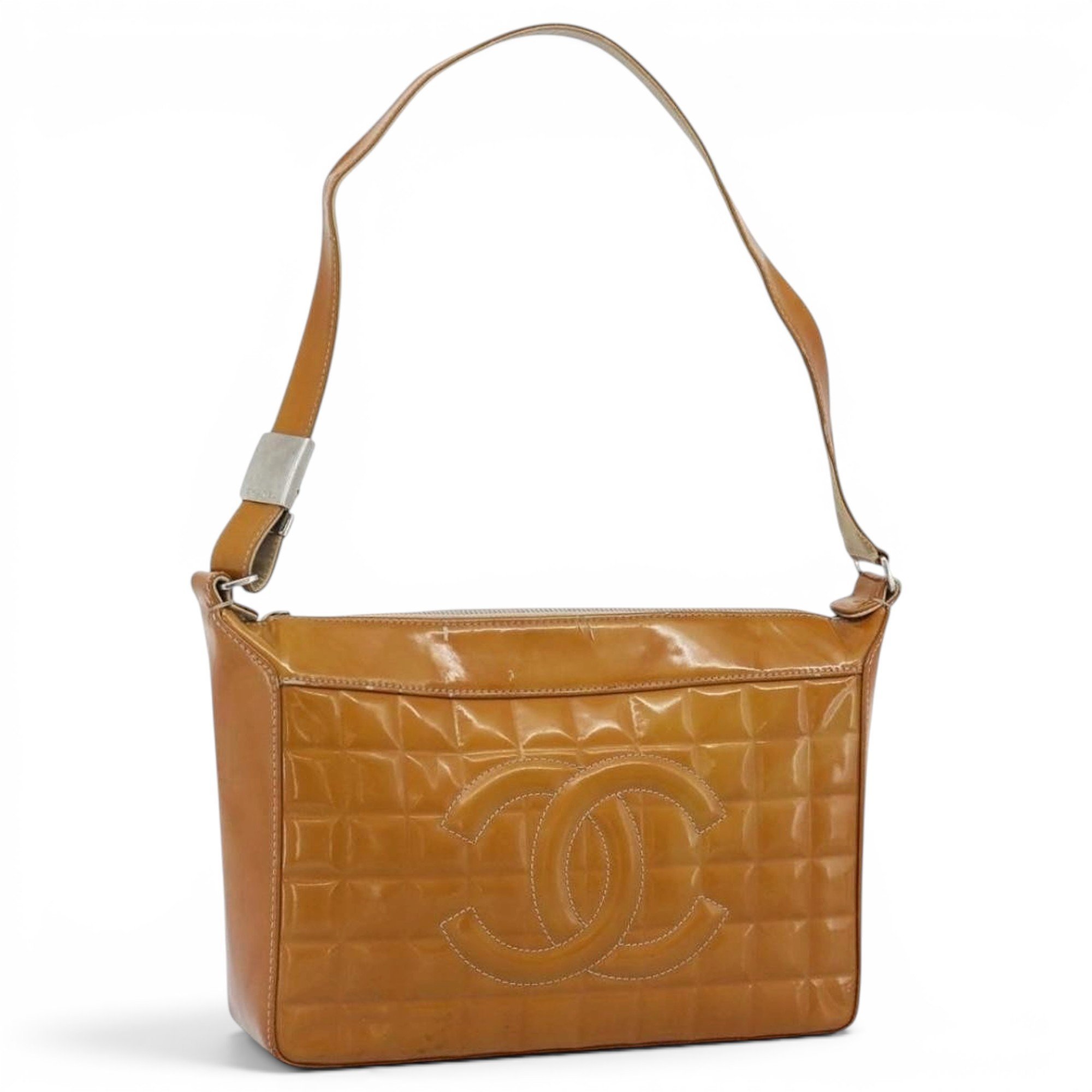 Patent leather handbag