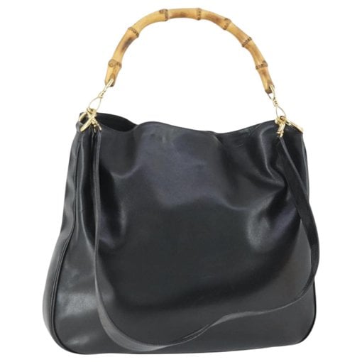 Bamboo leather handbag