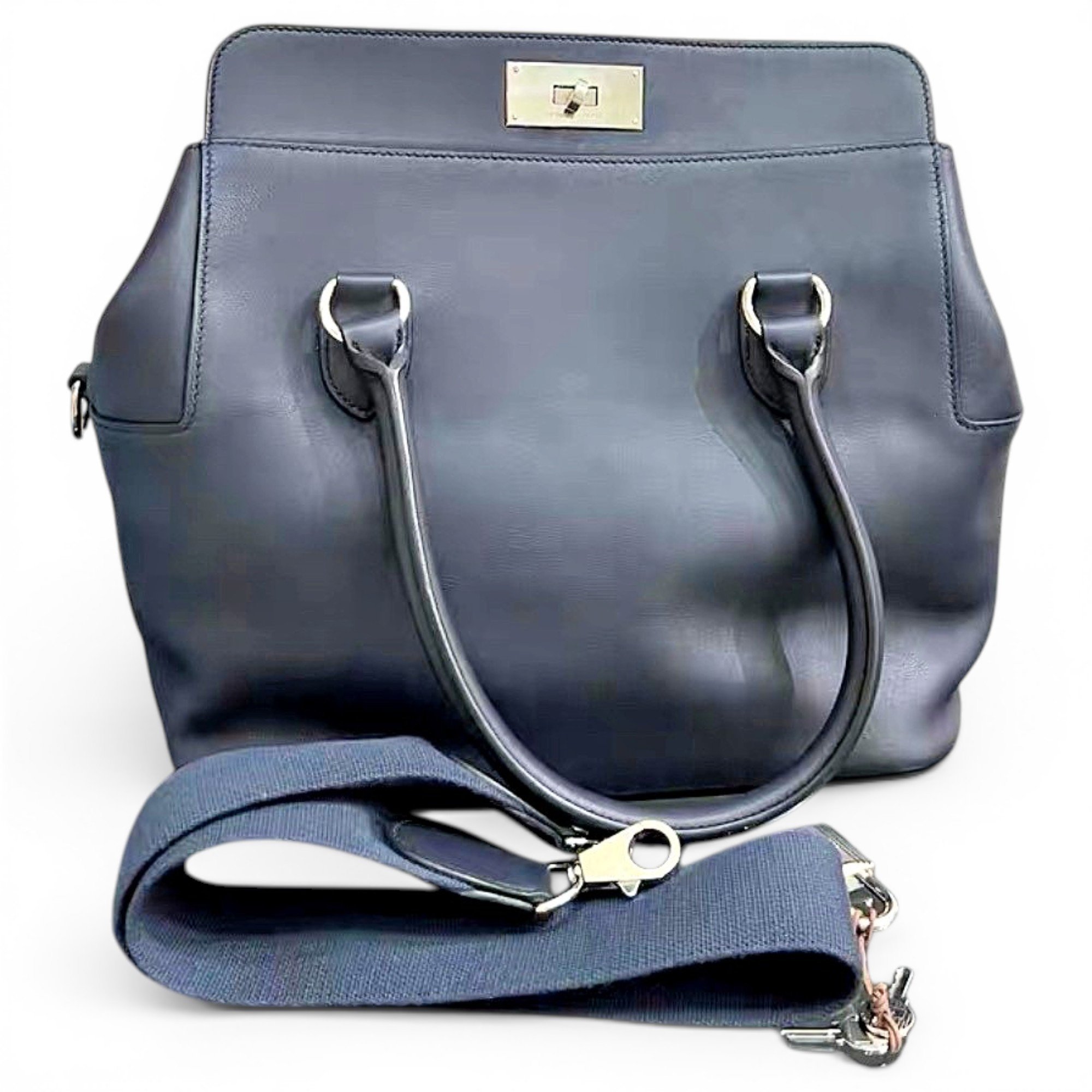 Toolbox leather handbag