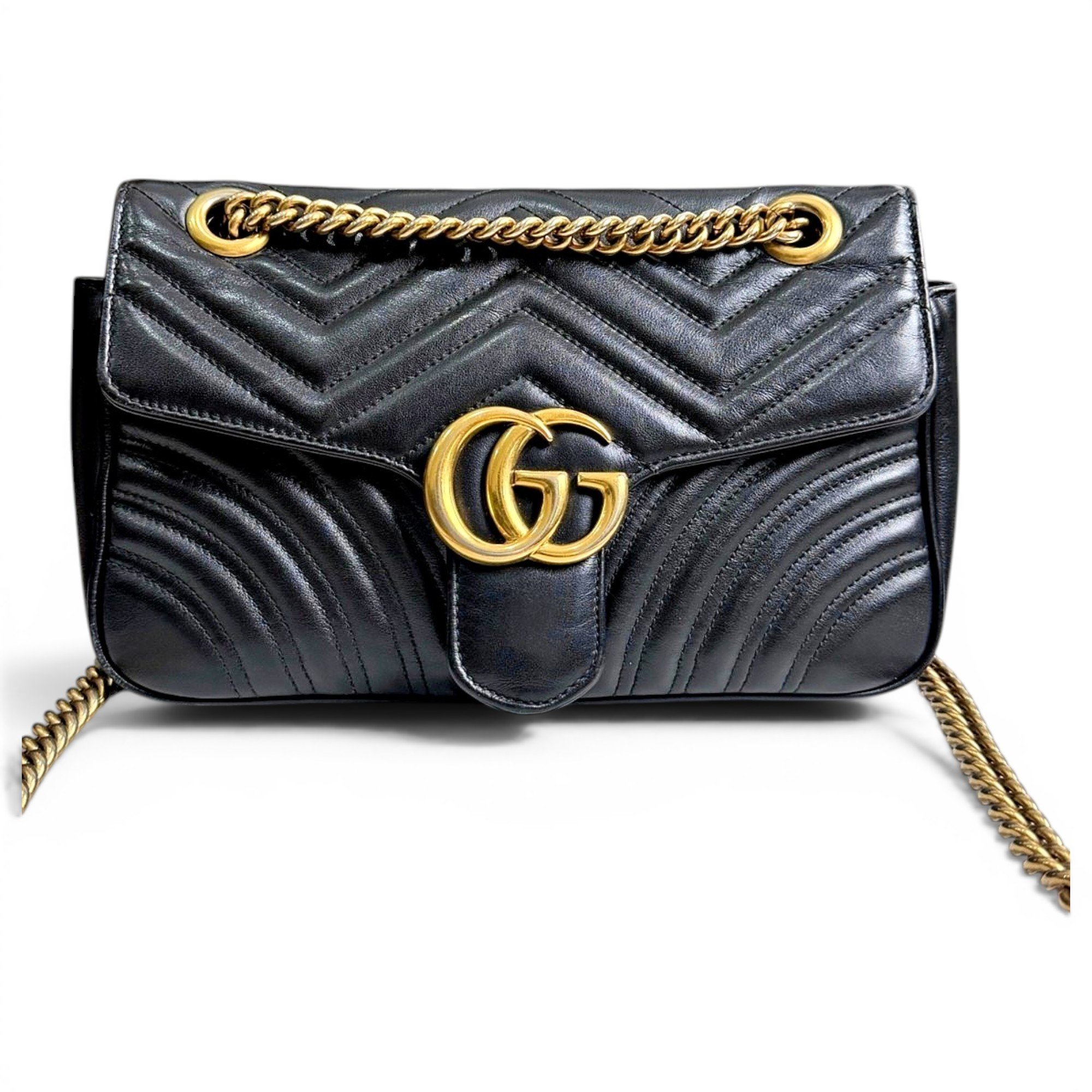 GG Marmont Flap leather handbag