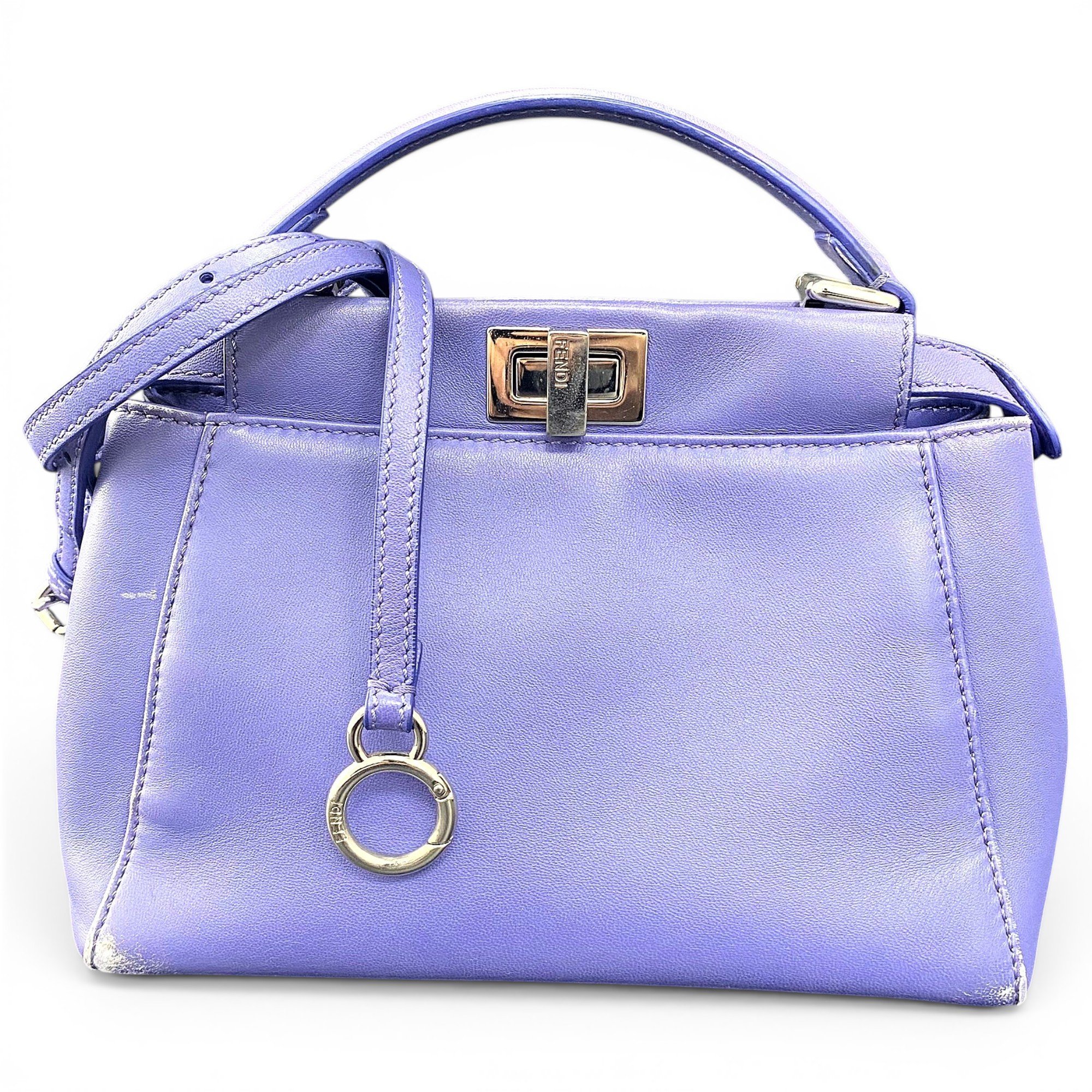 Peekaboo leather handbag