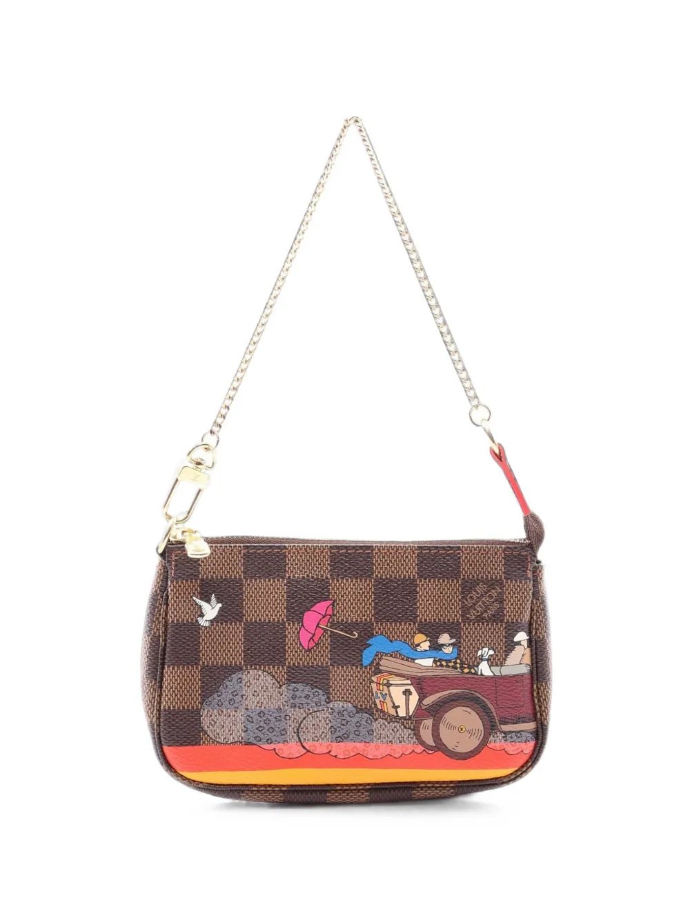 2015 mini Damier Ebene Illustre shoulder bag