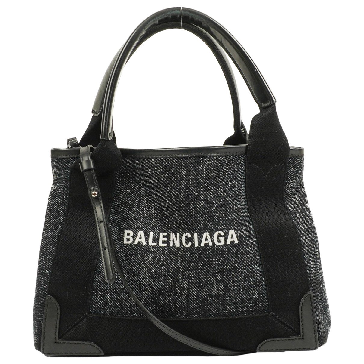 Navy cabas handbag