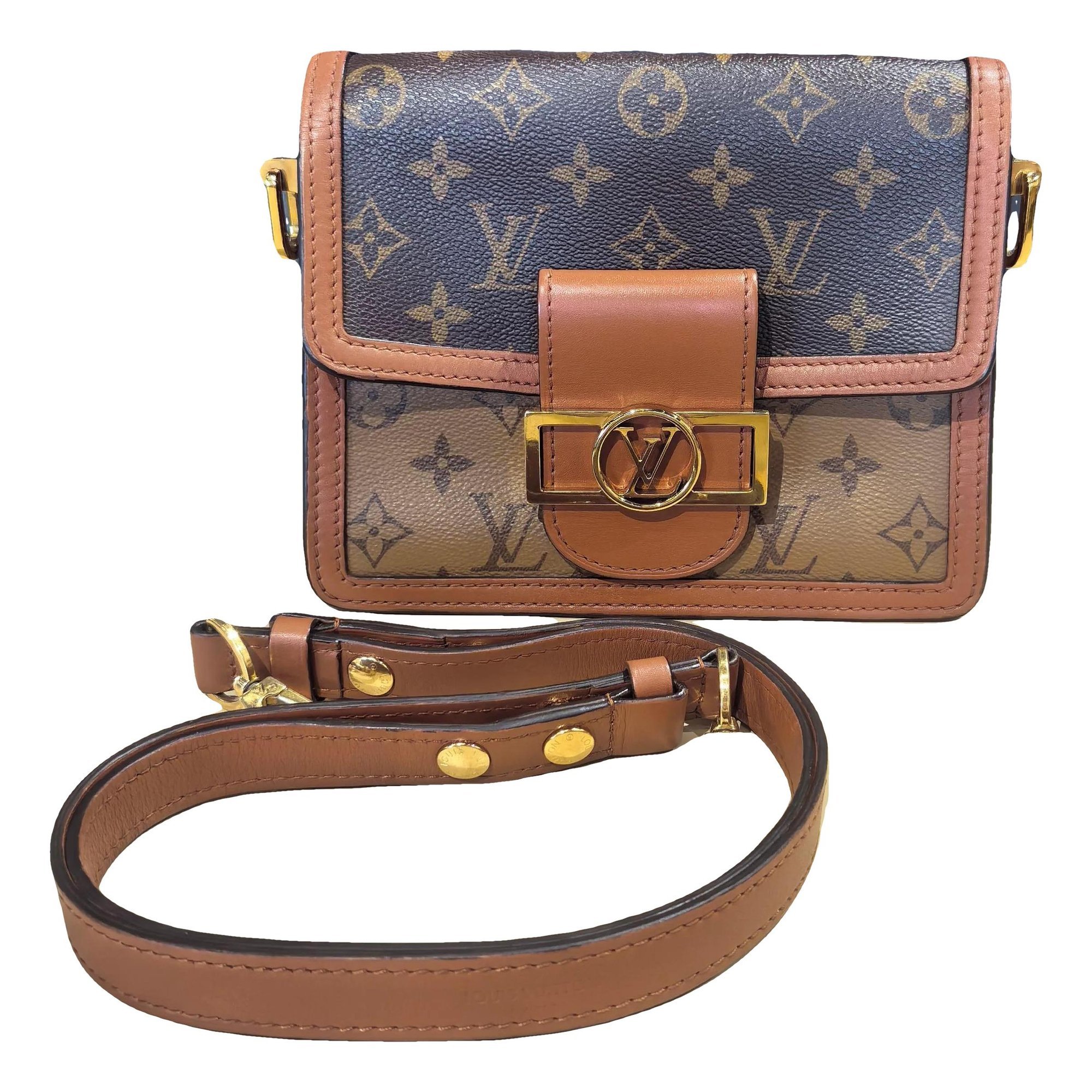 Dauphine leather handbag
