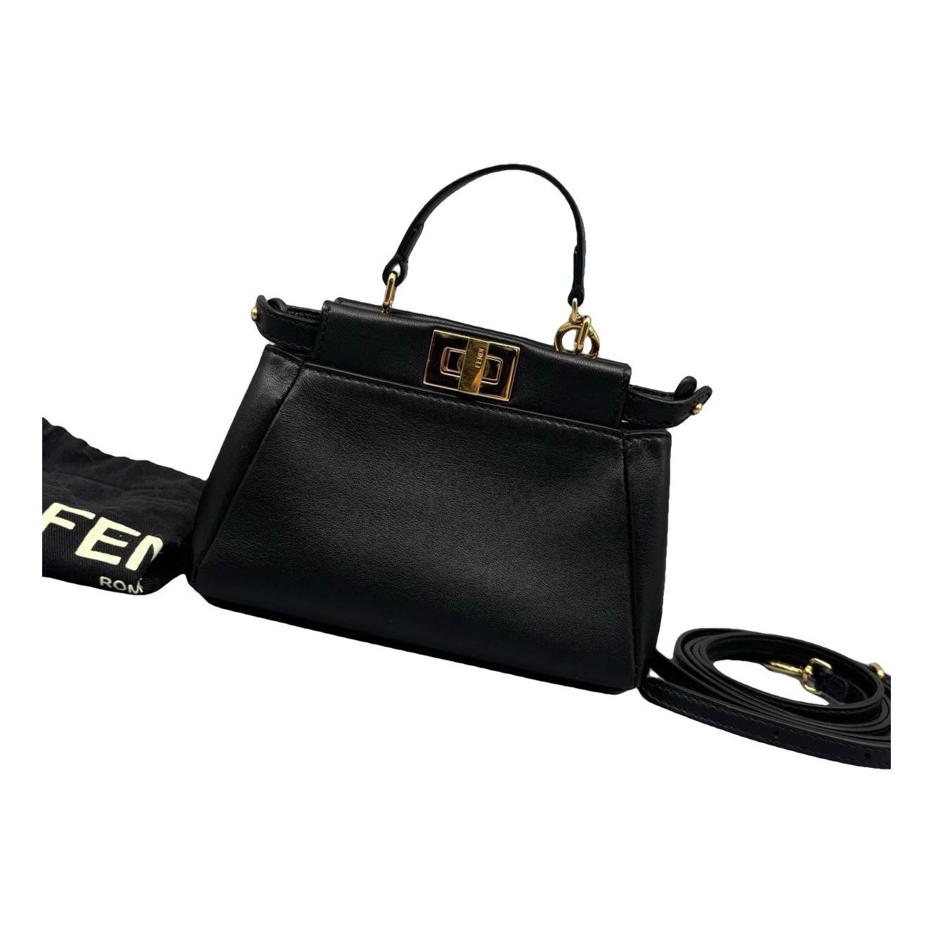 Peekaboo leather handbag