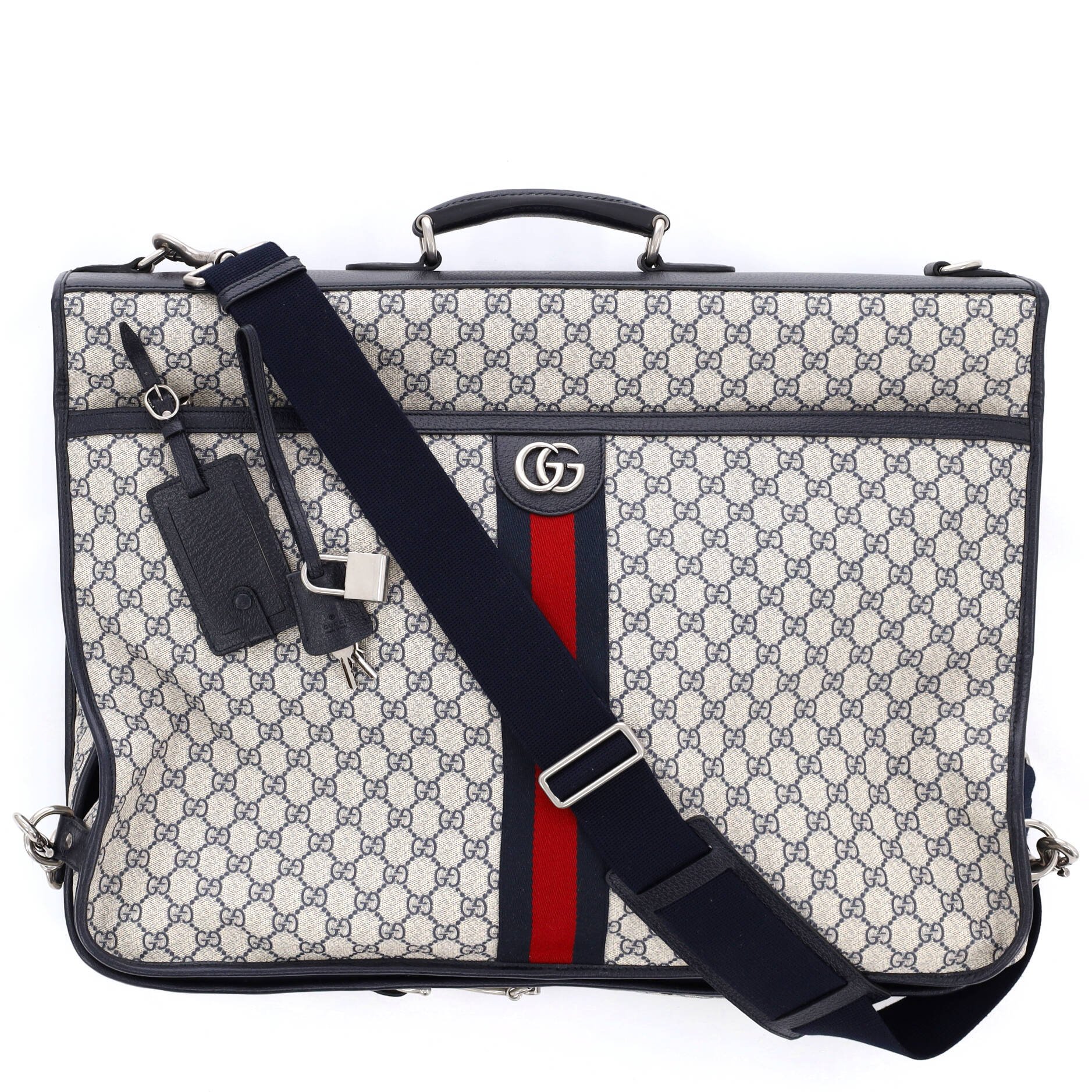 Savoy Web Garment Bag GG Coated Canvas