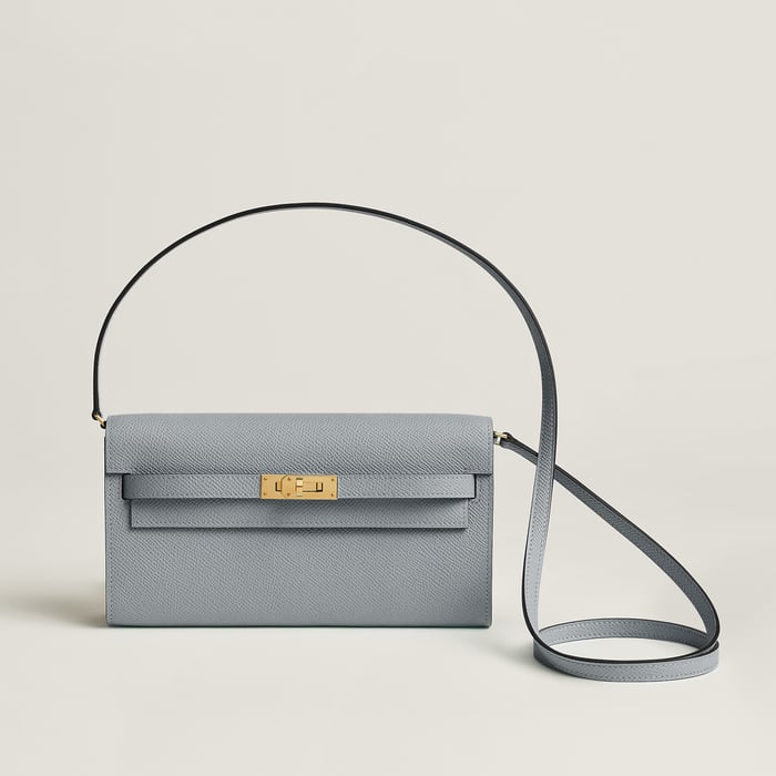 Gris Pantin Kelly Classique to Go Wallet