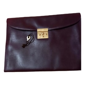 Valextra Leather clutch bag