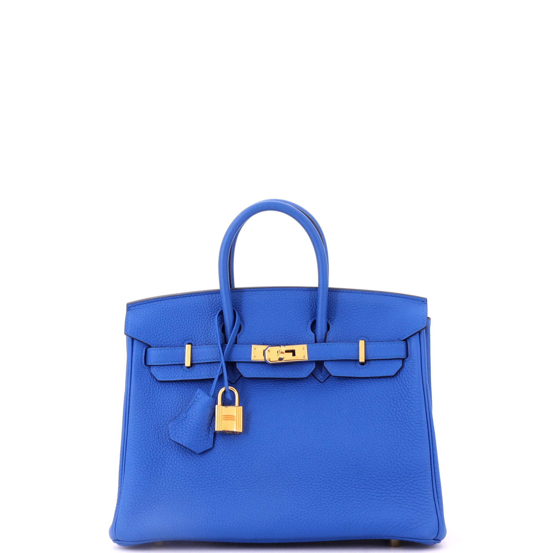 Hermes Birkin Handbag Bleu France Togo with Gold Hardware 25