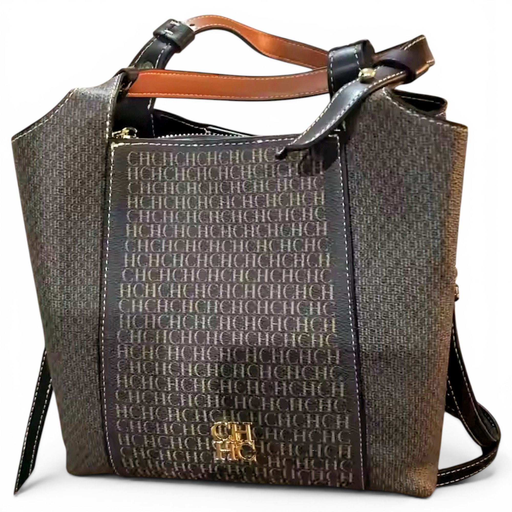 Vegan leather tote