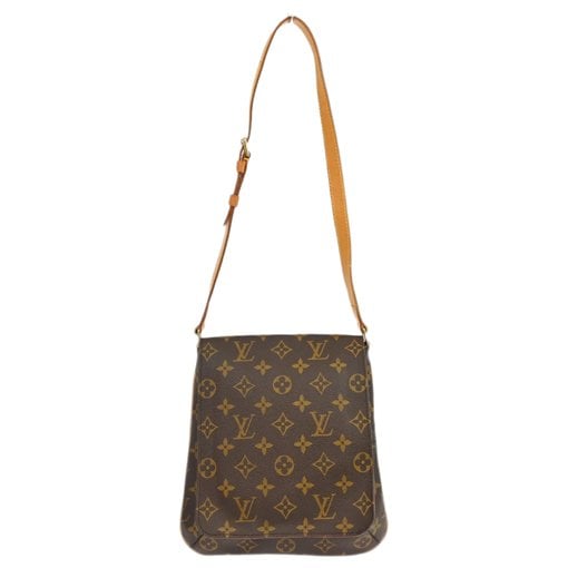 Musette cloth handbag