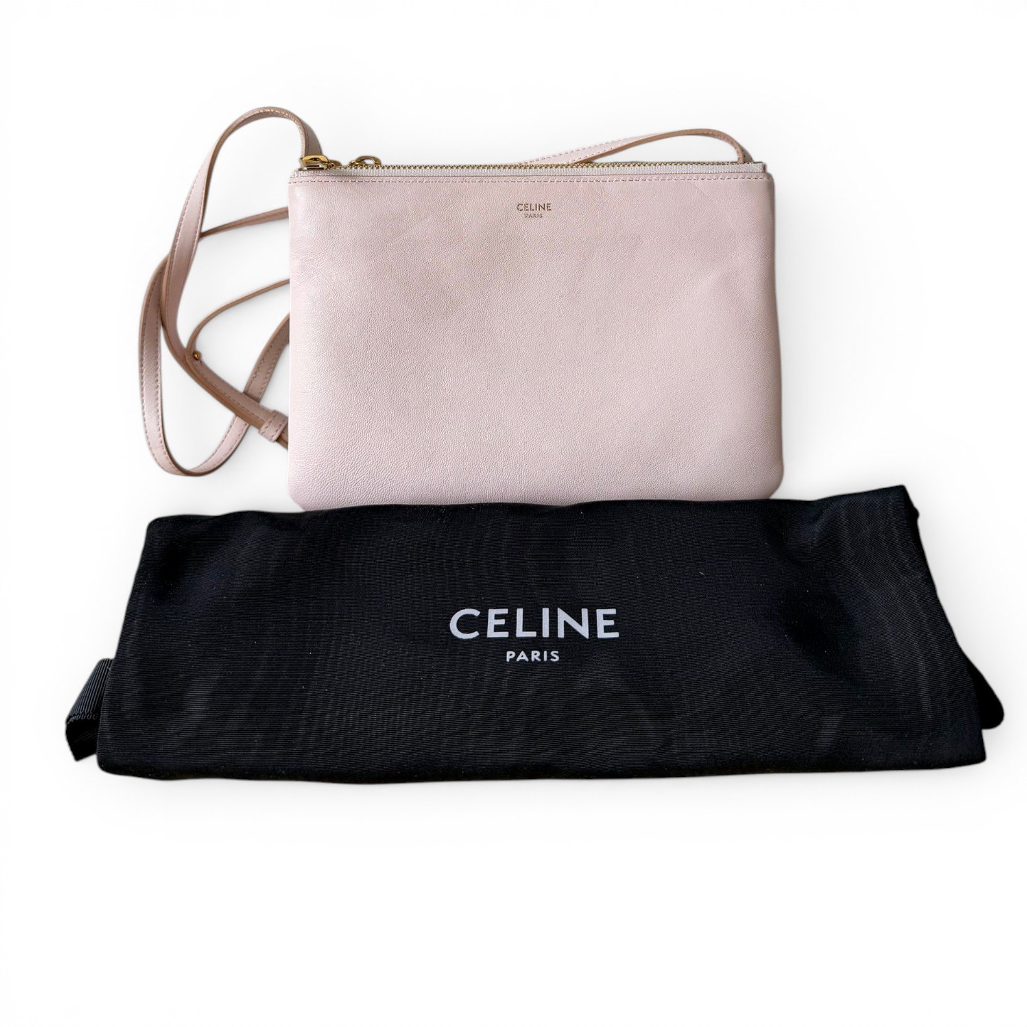 Trio leather crossbody bag