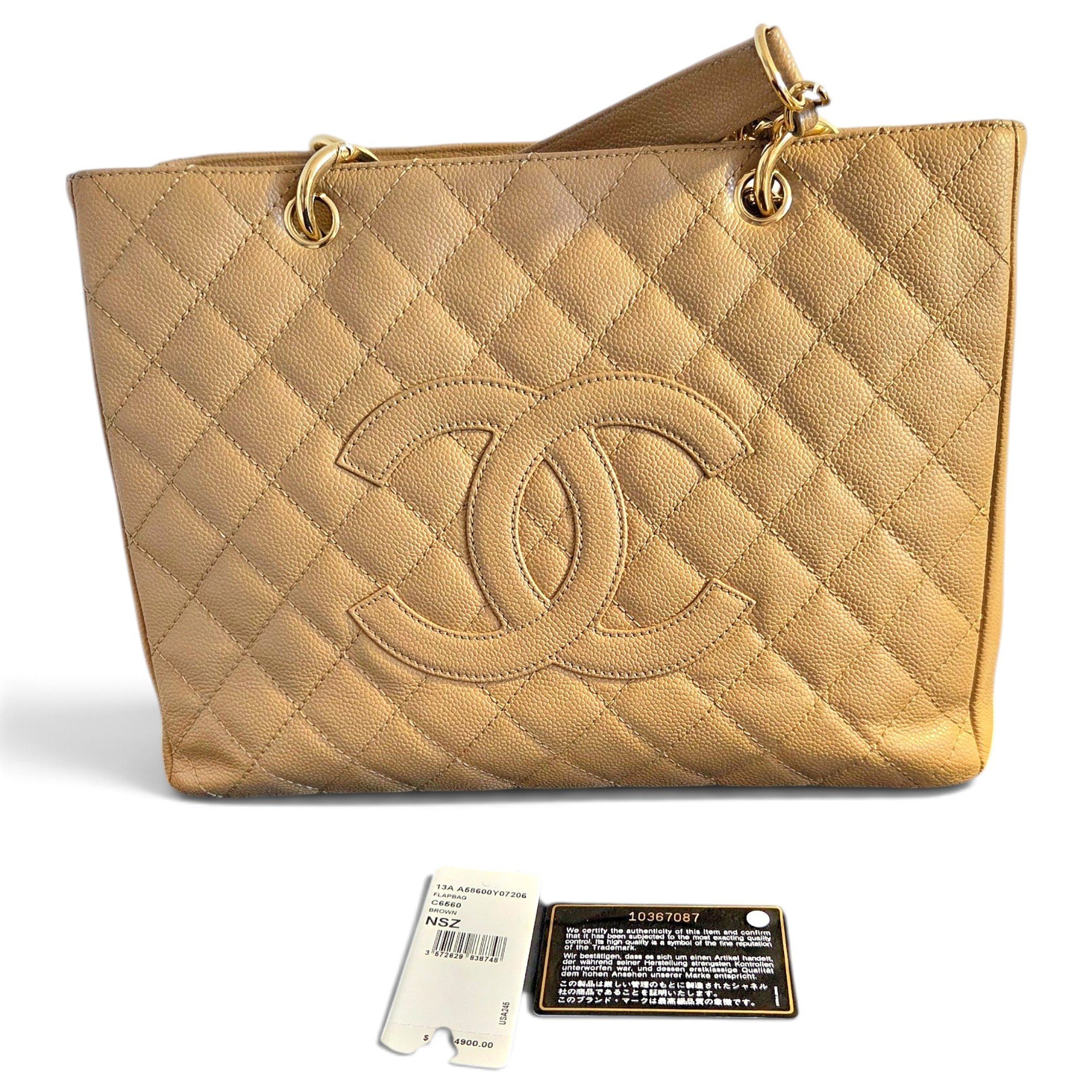 Grand shopping leather tote
