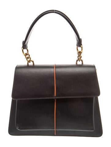 Leather Top Handle Bag