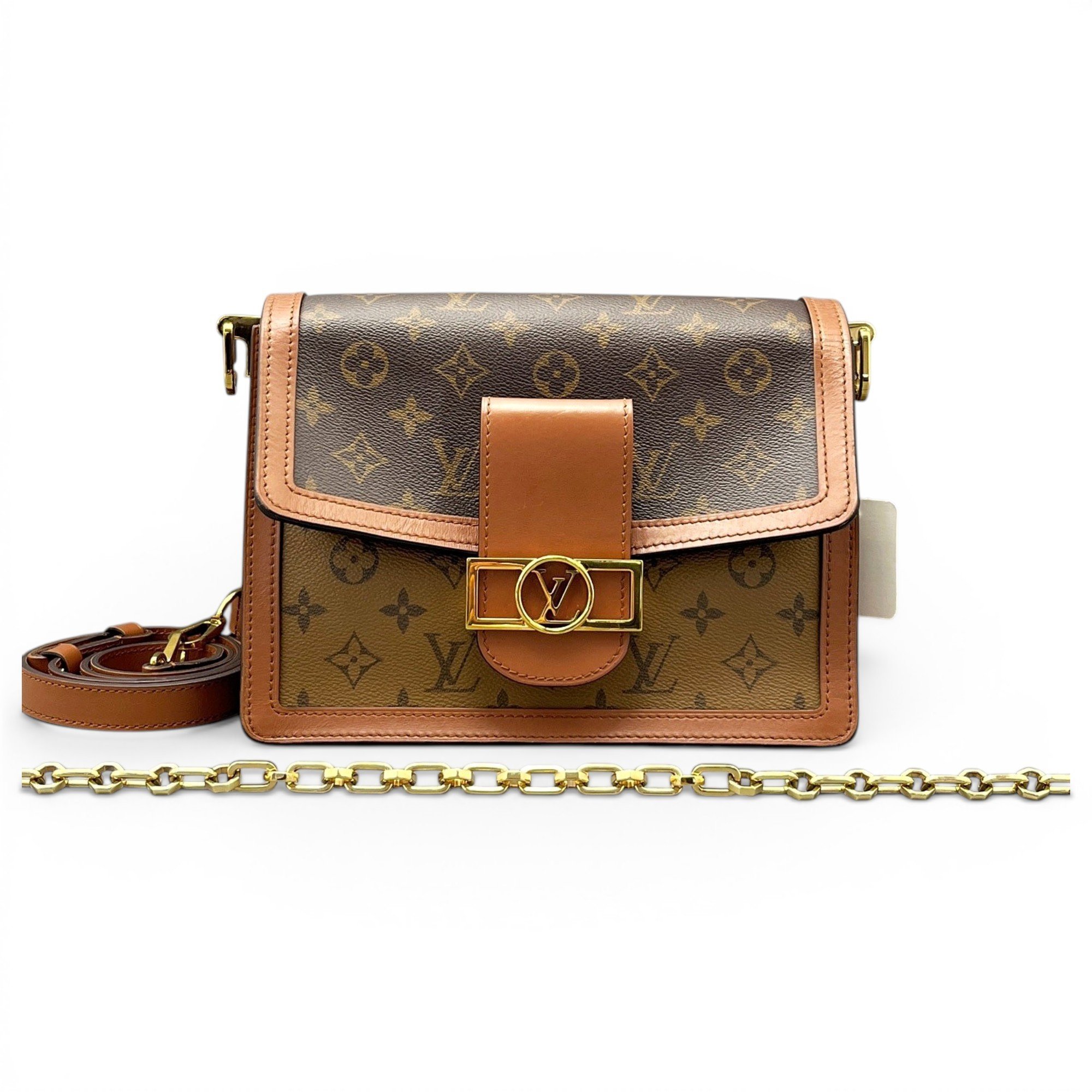 Dauphine leather handbag