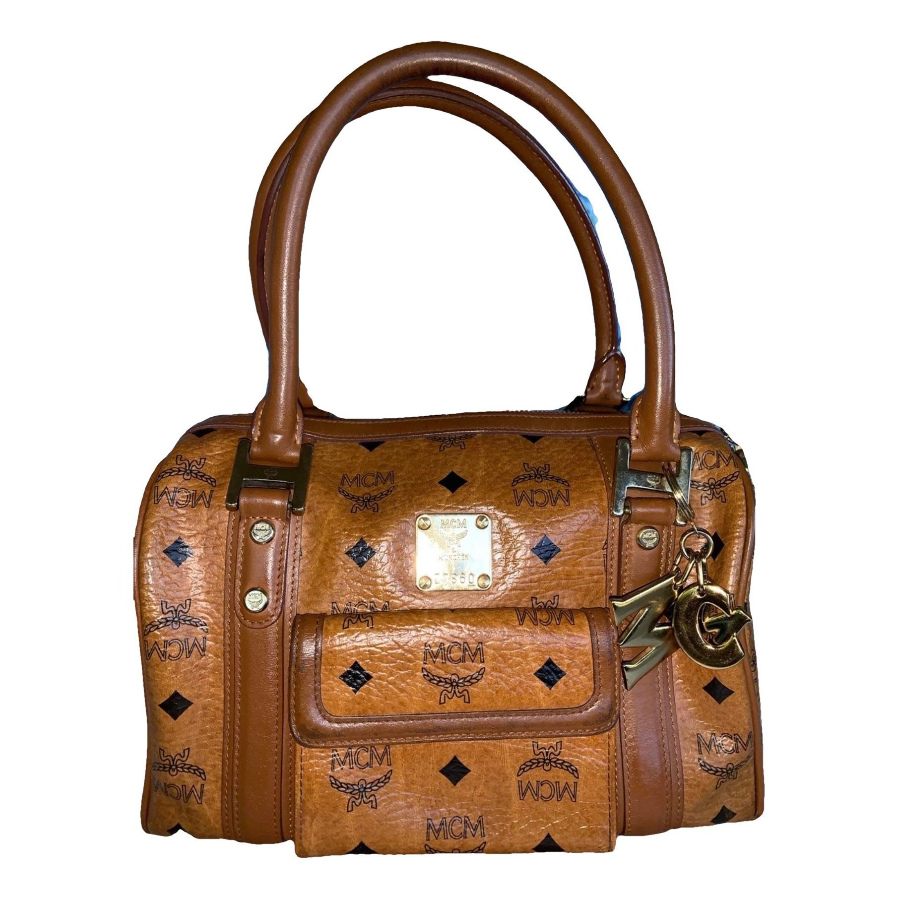 Boston leather handbag