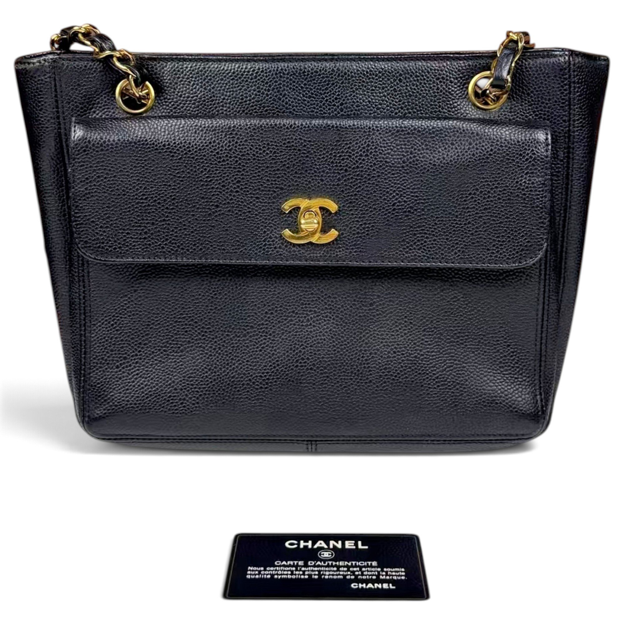 Leather tote