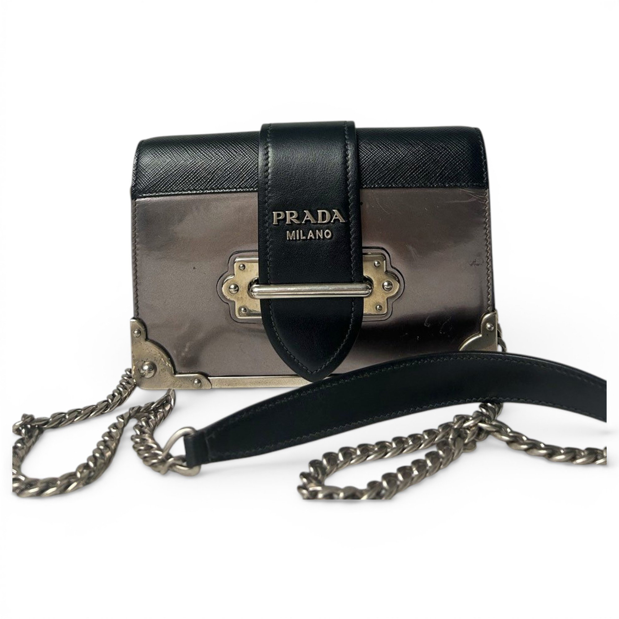 Cahier leather crossbody bag