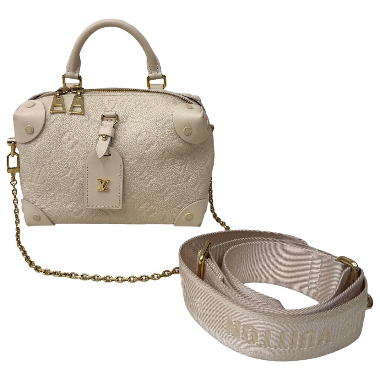 Petite Malle Souple leather handbag