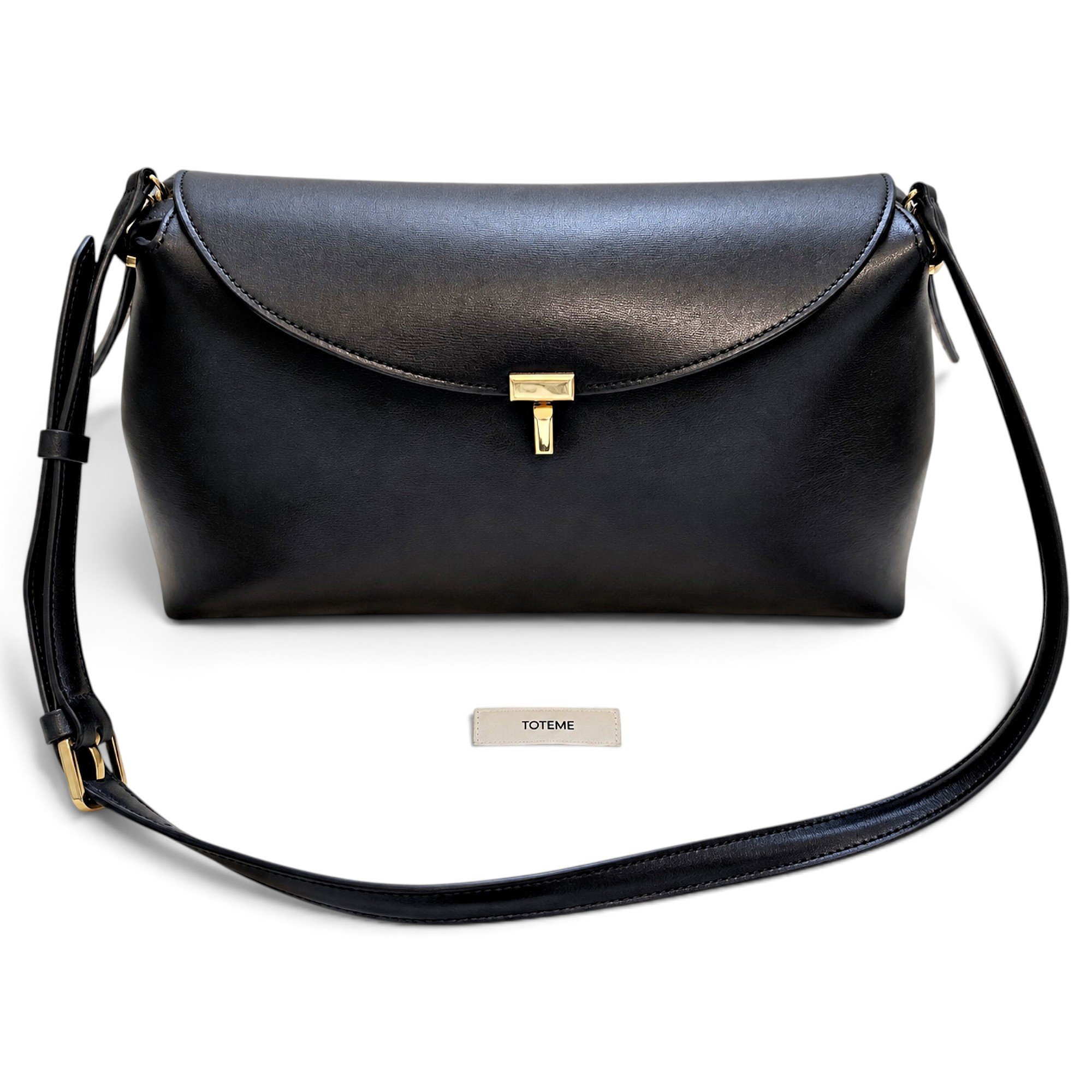 Toteme T-Lock leather handbag