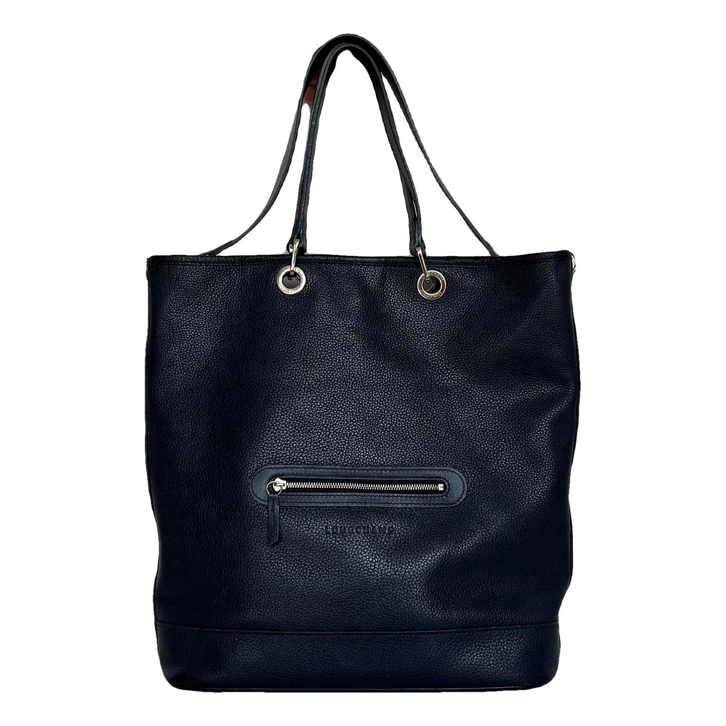 3D leather tote