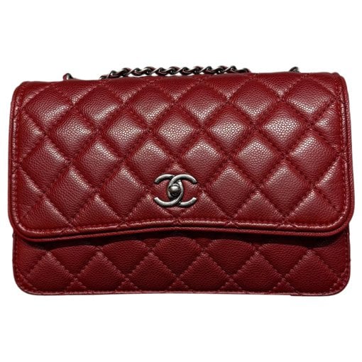 Trendy CC Flap leather handbag