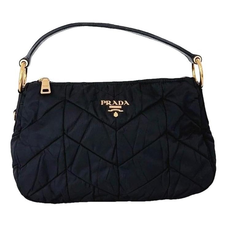 Re-Nylon leather handbag