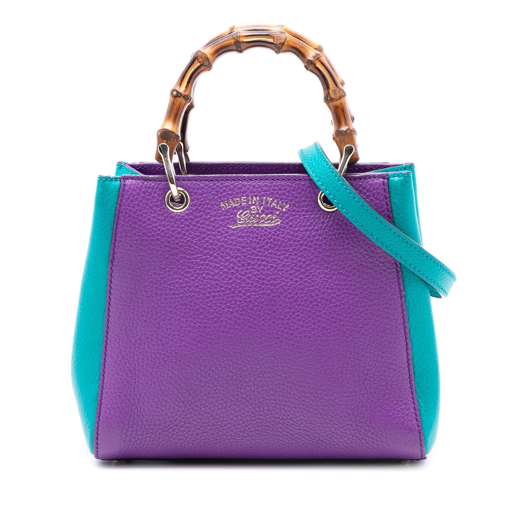 Bamboo Shopper leather satchel