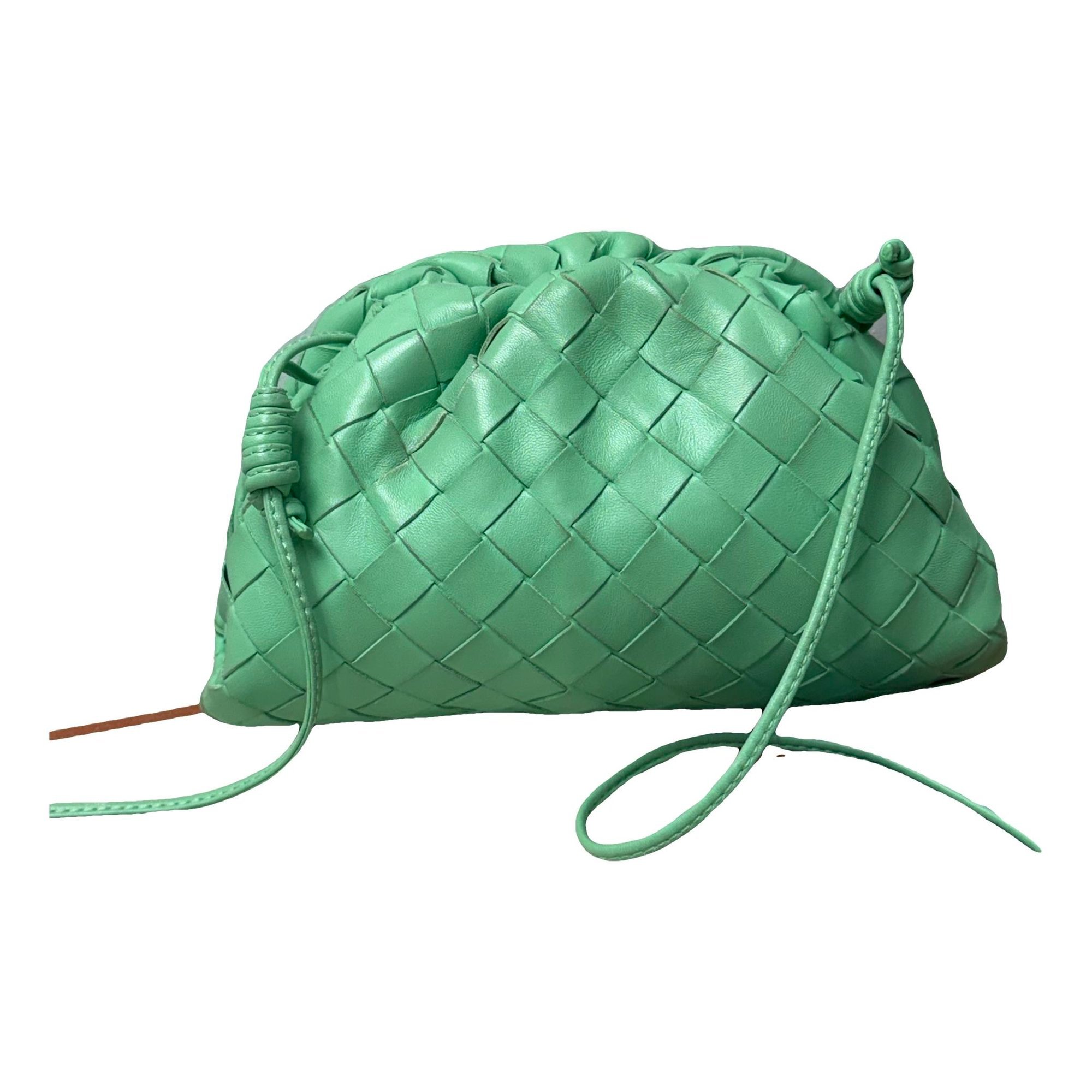 Pouch leather crossbody bag