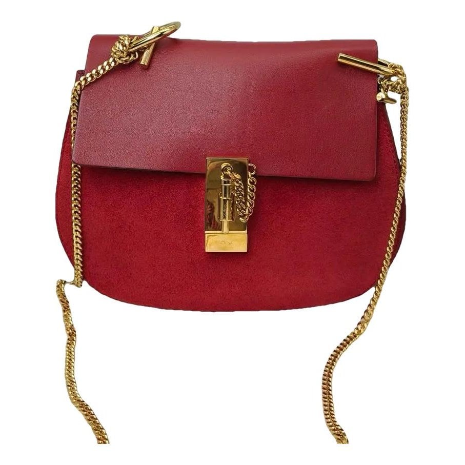 Drew leather handbag