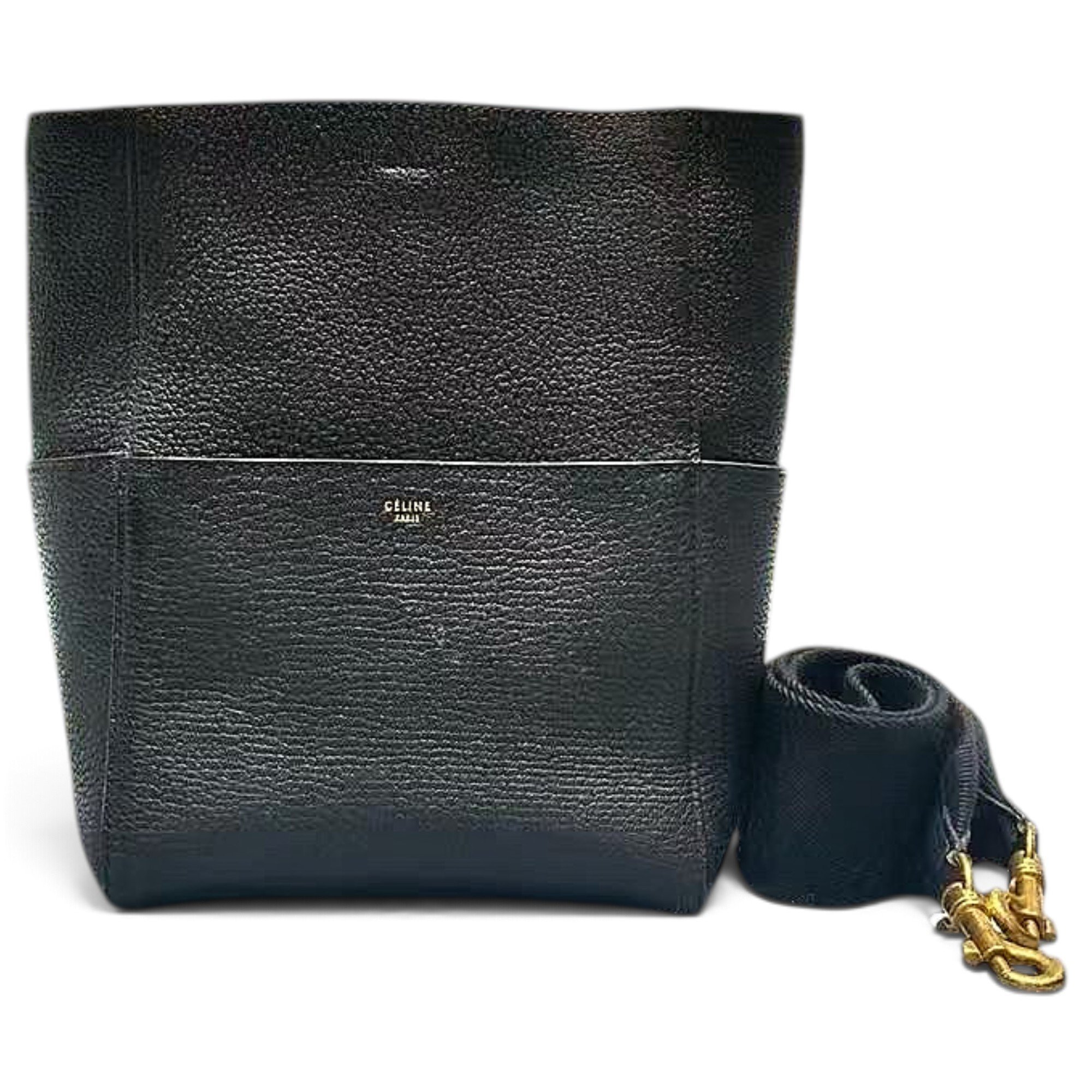 Seau Sangle leather handbag