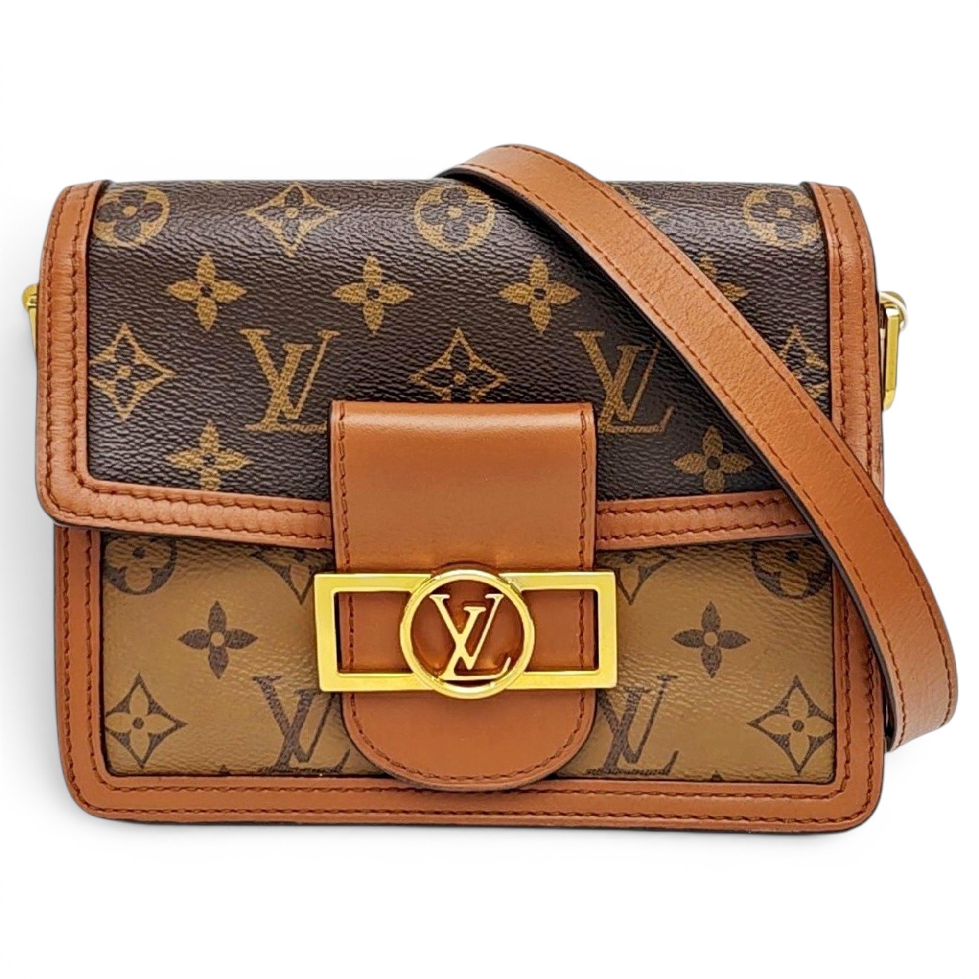 Dauphine leather handbag