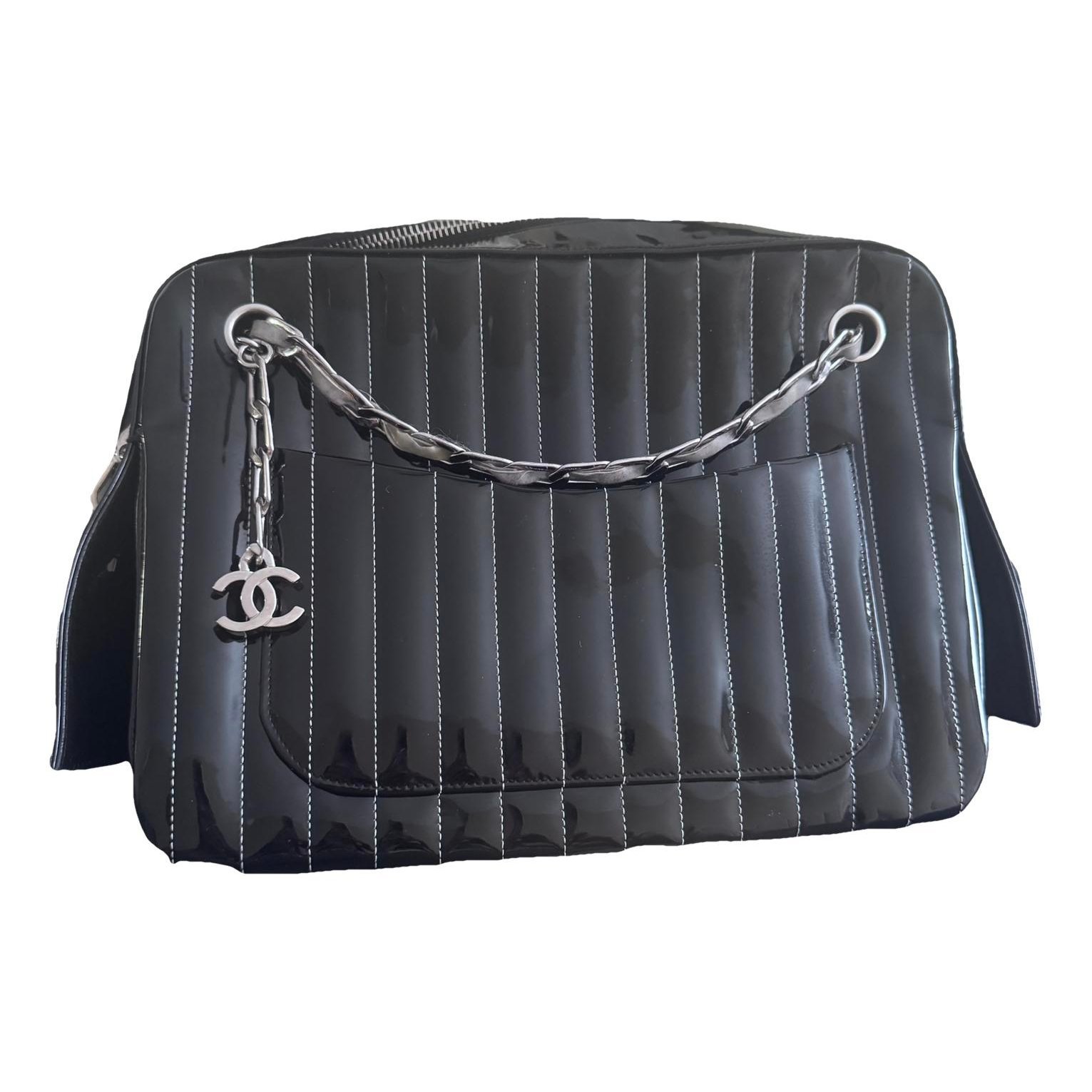 Mademoiselle patent leather handbag