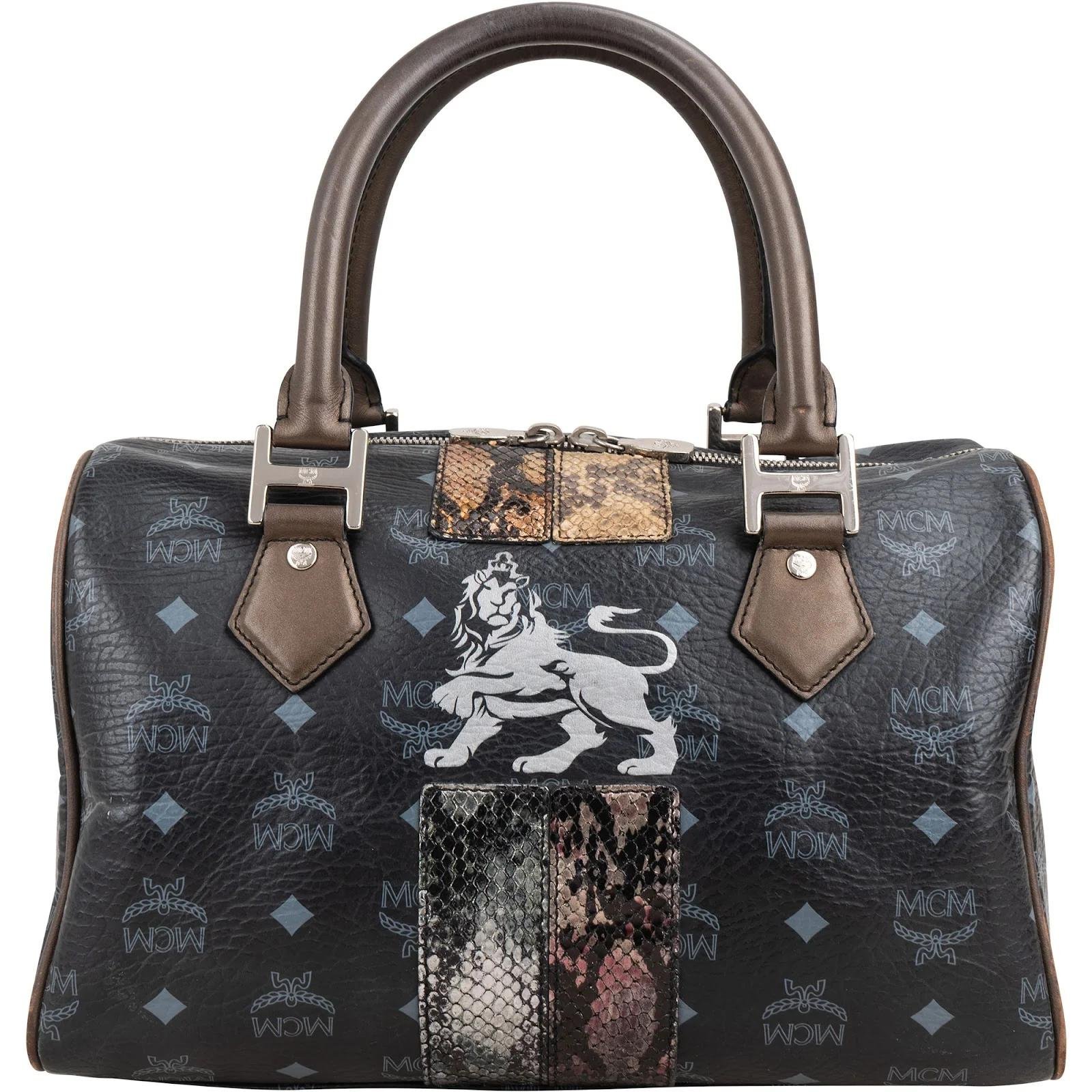 MCM Boston leather handbag