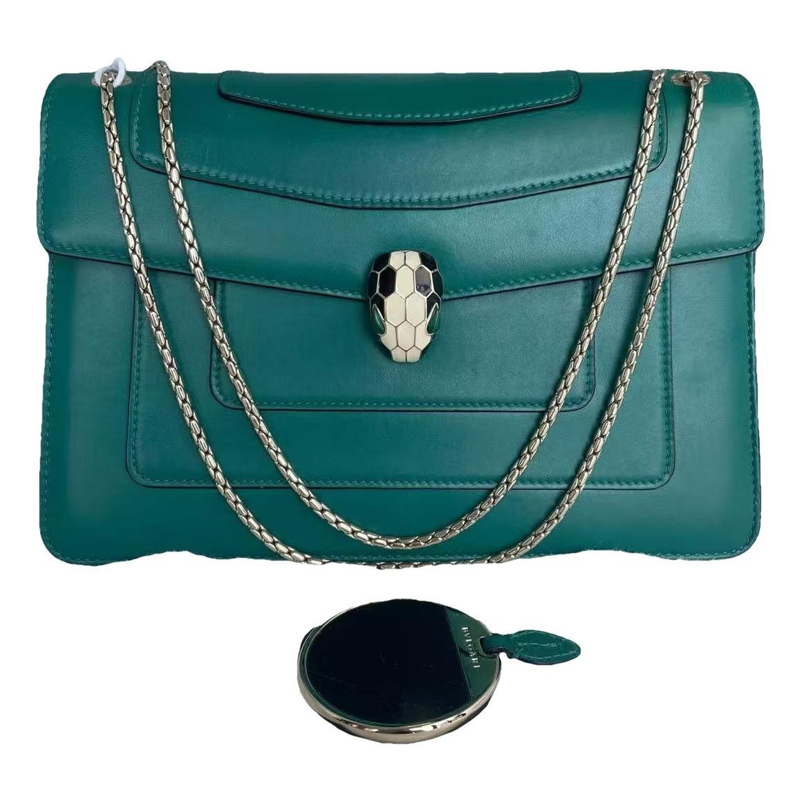 Serpenti leather handbag