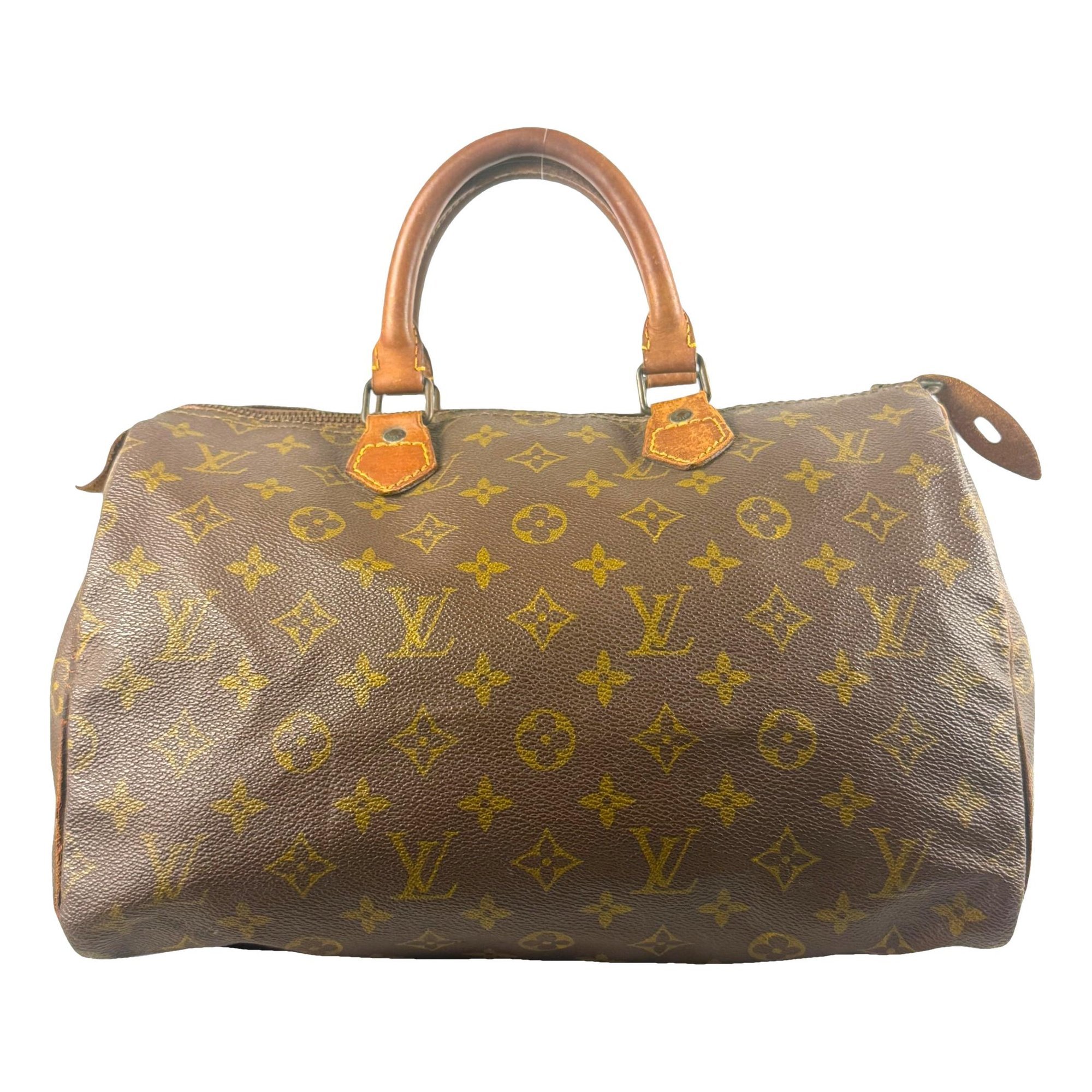 Speedy leather handbag