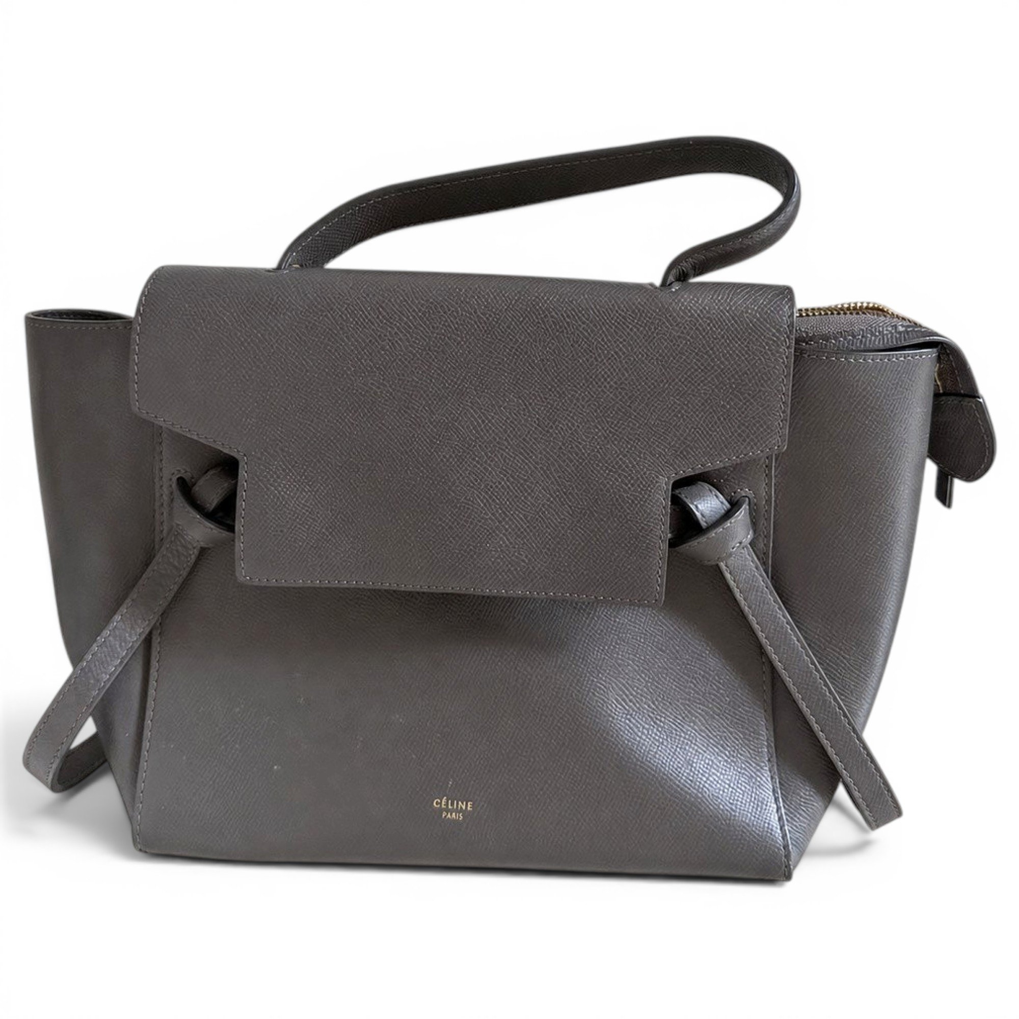 Belt leather handbag