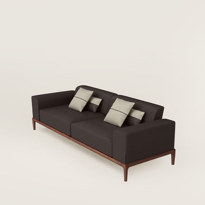 Noir Ébène Sofa Sellier 2-seater