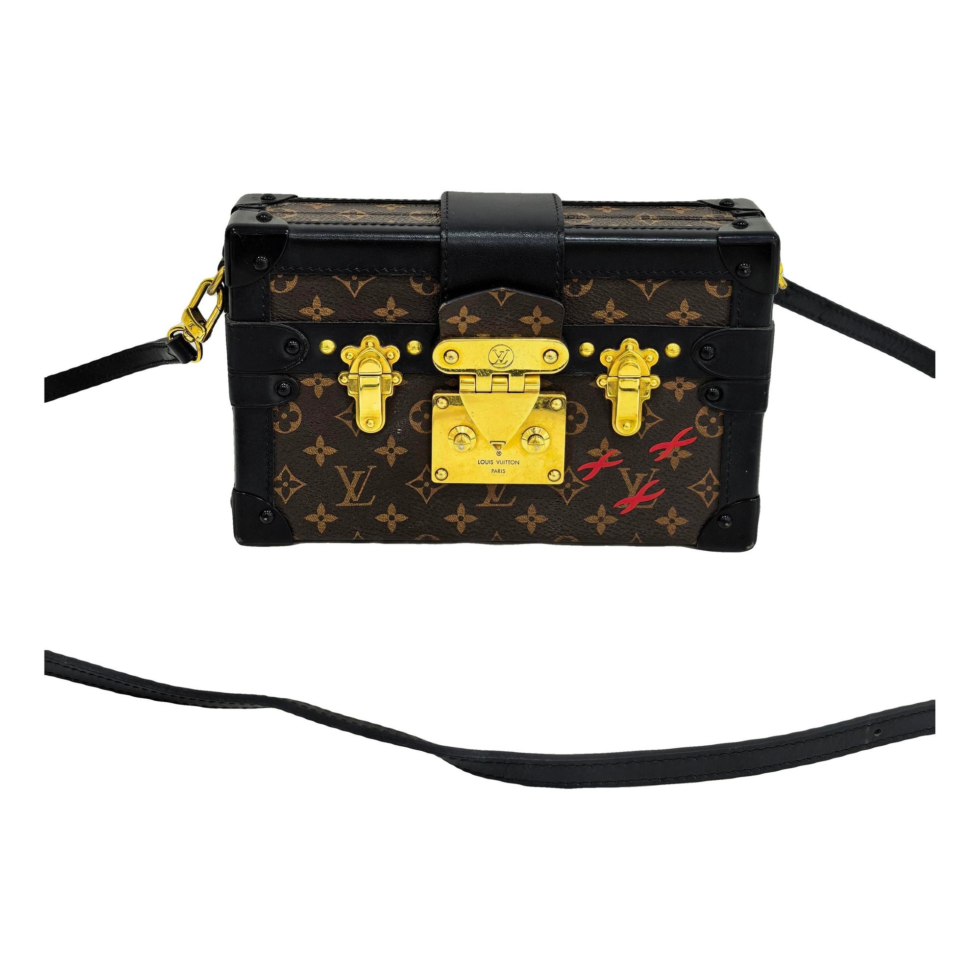 Petite Malle leather handbag