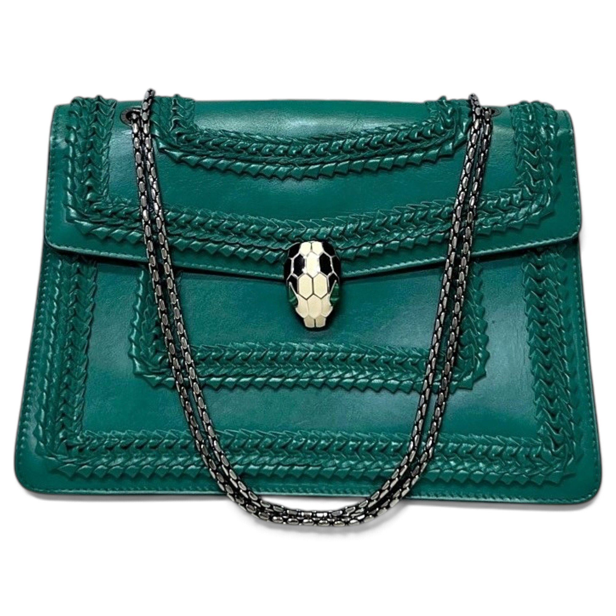 Bvlgari Serpenti leather handbag