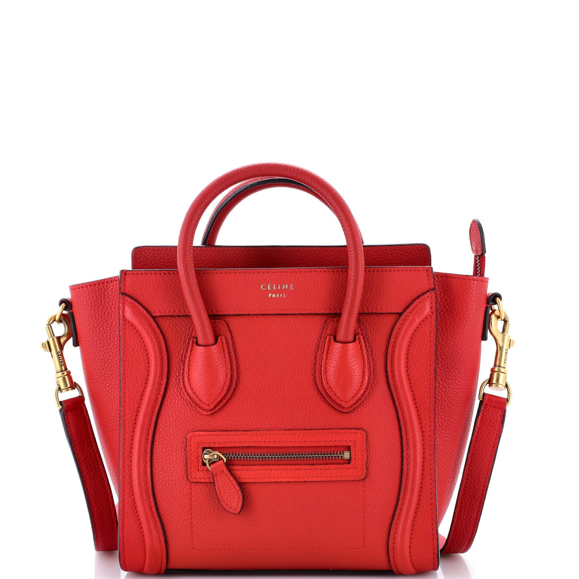 Luggage Bag Grainy Leather Nano